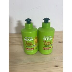 Garnier Fructis Leave In Conditioner Sleek‎ & Shine Cream 10.2oz 2-PK  GG4